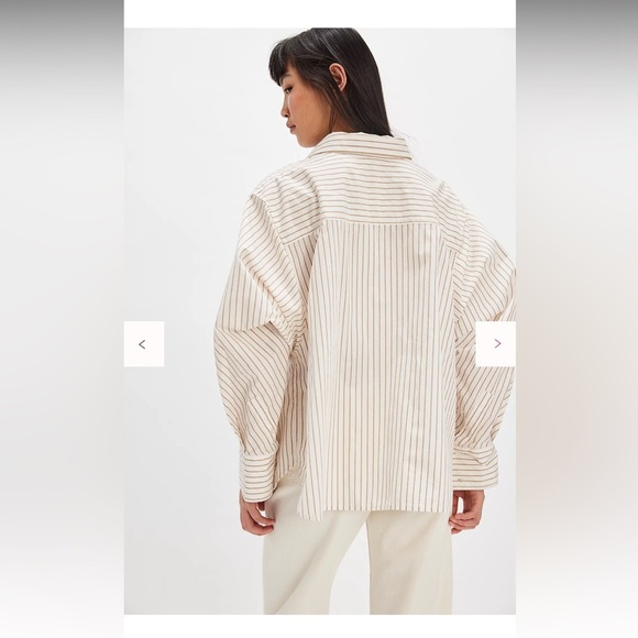 NWOT free people Sabine Striped Articulated Shirt - Picture 3 of 15